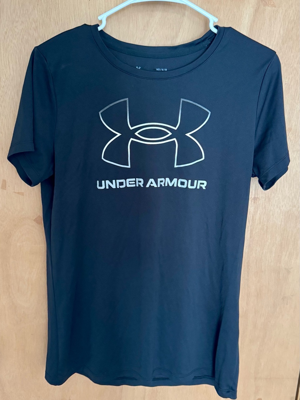 Under Armour Black Short-Sleeve Logo Tee
